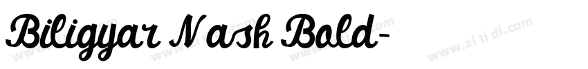 Biligyar Nash Bold字体转换